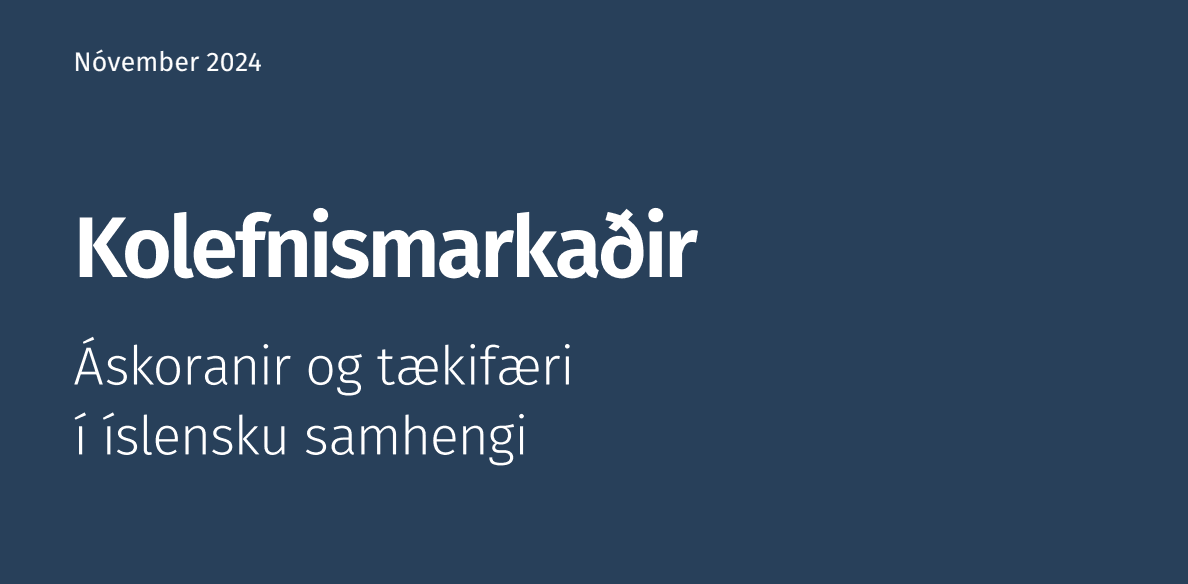 Carbon markets – challenges and opportunities in an Icelandic context